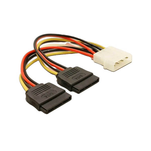 Delock Adaptador 1 Molex a 2 SATA 01m  Adaptador