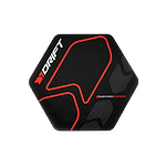 Drift Floorpad negro  rojo  Accesorio para sillas Drift Floorpad negro  rojo  Accesorio para sillas