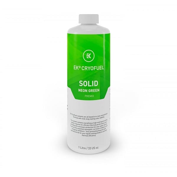 EKWB EKCryoFuel Solid Premezclado Neon Green 1000ml  Líquido