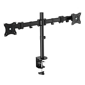 EQUIP para 2 Monitores hasta 27 pinza para mesa  Soporte