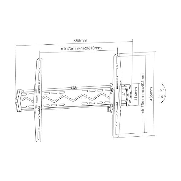 EQUIP para TV 37 a 70 inclinable Vesa 400  Soporte TV