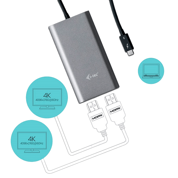 ITec Thunderbolt 3 a Dual HDMI  Adaptador