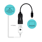 ITec USBC Display Port 4K a 60Hz  Adaptador