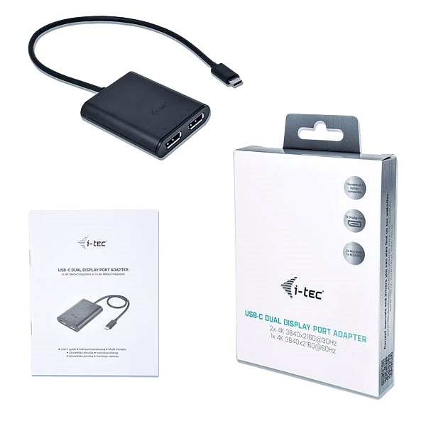 ITec USBC a 2 x Display Port 4K  Adaptador