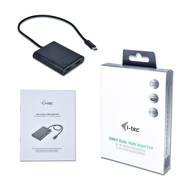 ITec USBC a 2 HDMI 4K  Adaptador