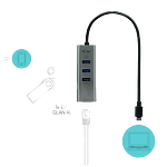ITec USBC metal a 3 USB 30  GBLAN  Dock ITec USBC metal a 3 USB 30  GBLAN  Dock