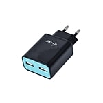 ITec USB Power Charger 2 Ports Negra  Adaptador