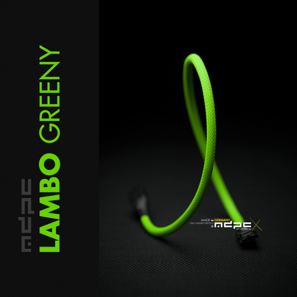 MDPCX Verde Lambo UV 1m  Funda de cable SATA