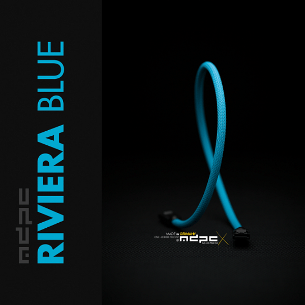 MDPCX Azul UV 1m  Funda de cable SATA