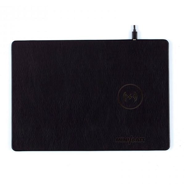 Minibatt alfombrilla con carga inalambrica negro  Cargador