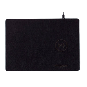 Minibatt alfombrilla con carga inalambrica negro  Cargador