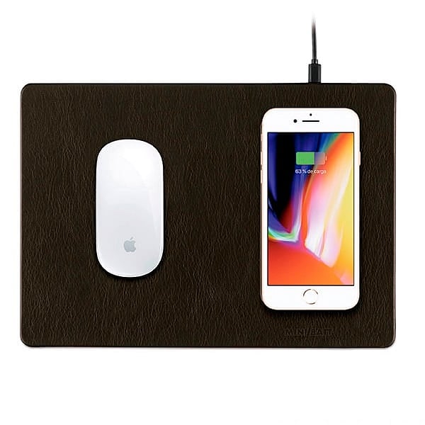 Minibatt alfombrilla con carga inalambrica negro  Cargador