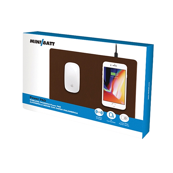 Minibatt alfombrilla con carga inalambrica negro  Cargador
