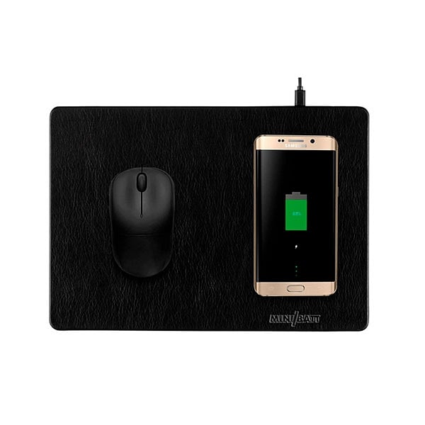 Minibatt alfombrilla con carga inálambrica marron  Cargador