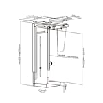 OPLITE Under Desk CPU Mount  Soporte para PC