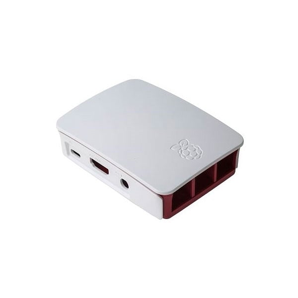 Caja RASPBERRY PI 3 B Blanca y Roja  Accesorio