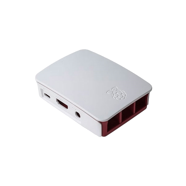 Caja RASPBERRY PI 3 B Blanca y Roja  Accesorio