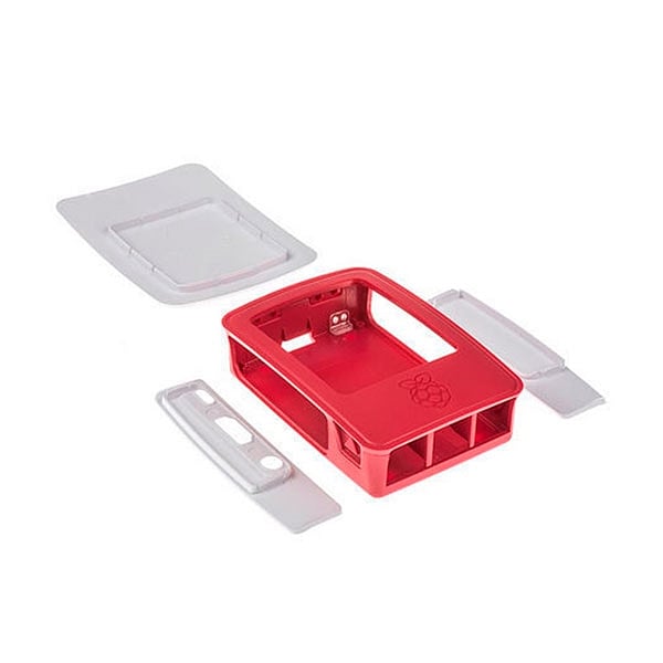 Caja RASPBERRY PI 3 B Blanca y Roja  Accesorio