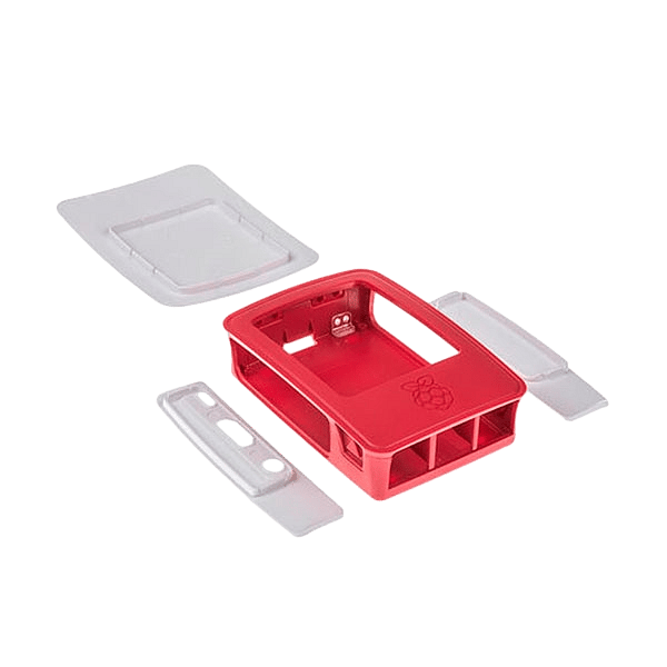 Caja RASPBERRY PI 3 B Blanca y Roja  Accesorio