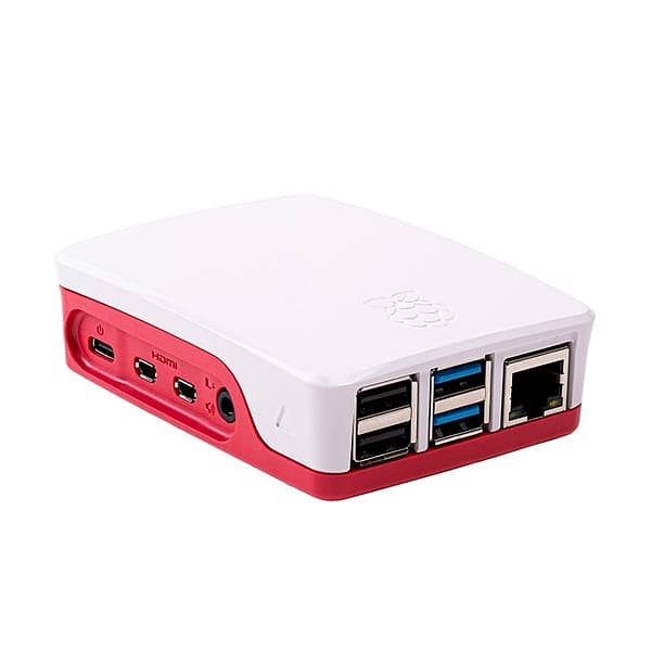 Raspberry Pi 4 Caja rojo blanco  Caja