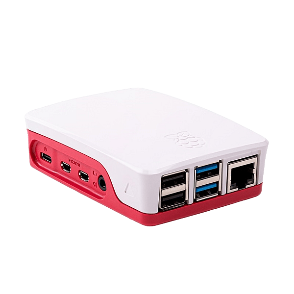 Raspberry Pi 4 Caja rojo blanco  Caja