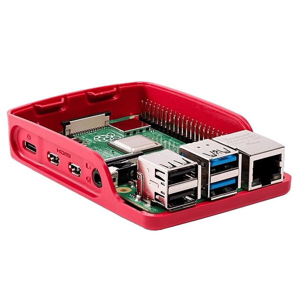 Raspberry Pi 4 Caja rojo blanco  Caja