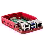 Raspberry Pi 4 Caja rojo blanco  Caja