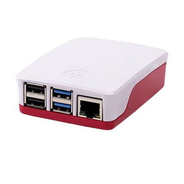 Raspberry Pi 4 Caja rojo blanco  Caja
