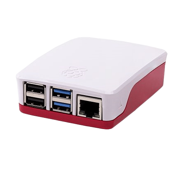Raspberry Pi 4 Caja rojo blanco  Caja