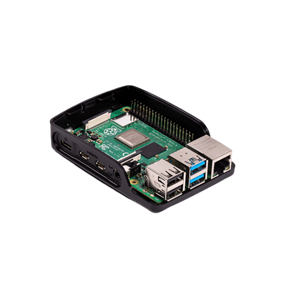 Raspberry Pi 4 Caja Negro gris  Caja