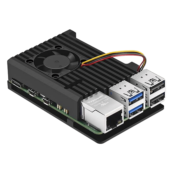 Caja aluminio para Raspberry Pi 5 ventilador  Disipador