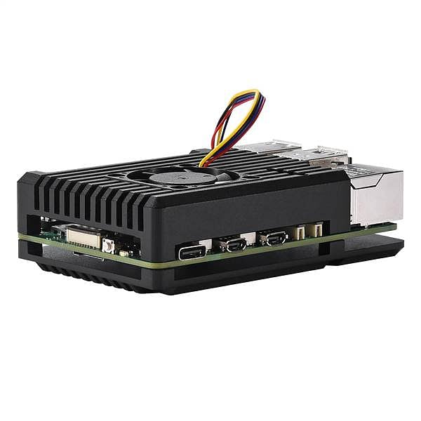 Caja aluminio para Raspberry Pi 5 ventilador  Disipador