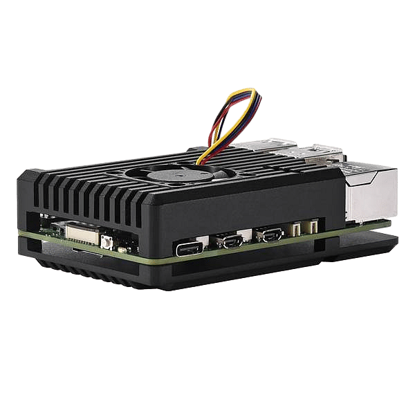 Caja aluminio para Raspberry Pi 5 ventilador  Disipador