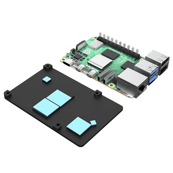 Caja aluminio para Raspberry Pi 5 ventilador  Disipador