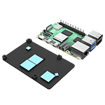 Caja aluminio para Raspberry Pi 5 ventilador  Disipador