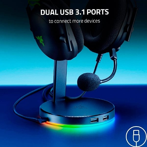 Razer Base Station V2 Chroma USB  Soporte para Auriculares