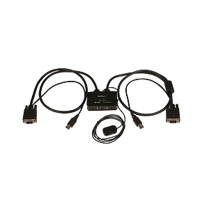 StarTechcom Switch Conmutador KVM de Cable con 2 Puertos VG