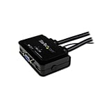 StarTechcom Switch Conmutador KVM de Cable con 2 Puertos VG