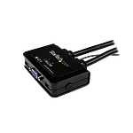 StarTechcom Switch Conmutador KVM de Cable con 2 Puertos VG