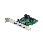 StarTechcom Tarjeta Combo PCI Express de 5 Puertos