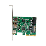 StarTechcom Tarjeta Combo PCI Express de 5 Puertos