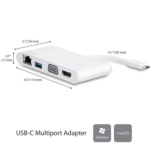 StarTechcom Multipuertos USBC  Adaptador