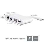 StarTechcom Multipuertos USBC  Adaptador