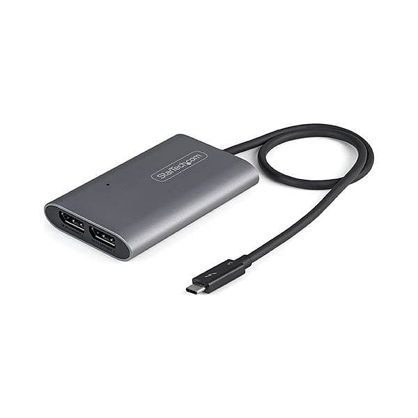 StarTechcom Adaptador de Vídeo Thunderbolt 3 a 2 Monitores DisplayPort