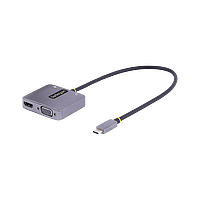 StarTech.com Adaptador de Vídeo USB C a HDMI/VGA 4K HDR, PD 3.0 de 100W