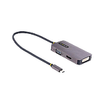 StarTechcom Adaptador de Vídeo USBC HDMIVGADVI 4K 60Hz Aluminio