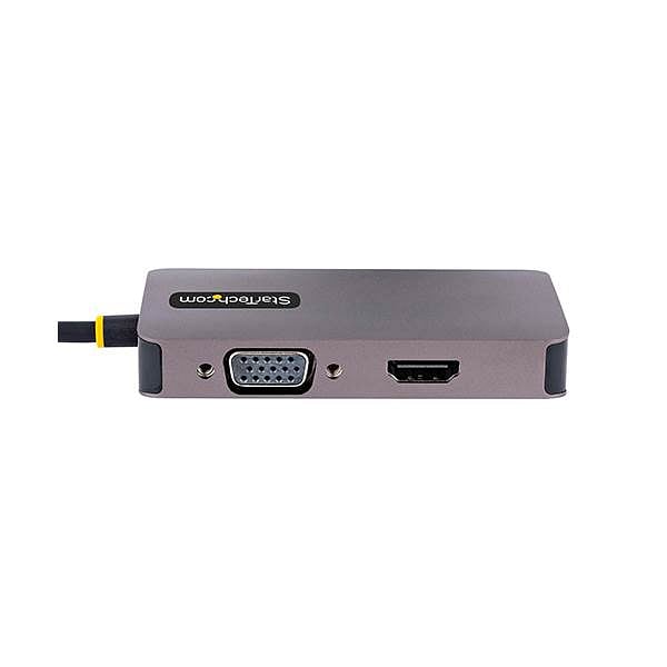 StarTechcom Adaptador de Vídeo USBC HDMIVGADVI 4K 60Hz Aluminio