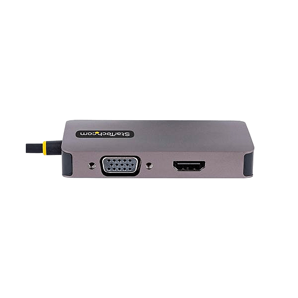 StarTechcom Adaptador de Vídeo USBC HDMIVGADVI 4K 60Hz Aluminio