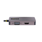 StarTechcom Adaptador de Vídeo USBC HDMIVGADVI 4K 60Hz Aluminio