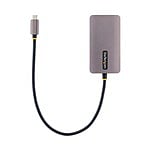 StarTechcom Adaptador de Vídeo USBC HDMIVGADVI 4K 60Hz Aluminio